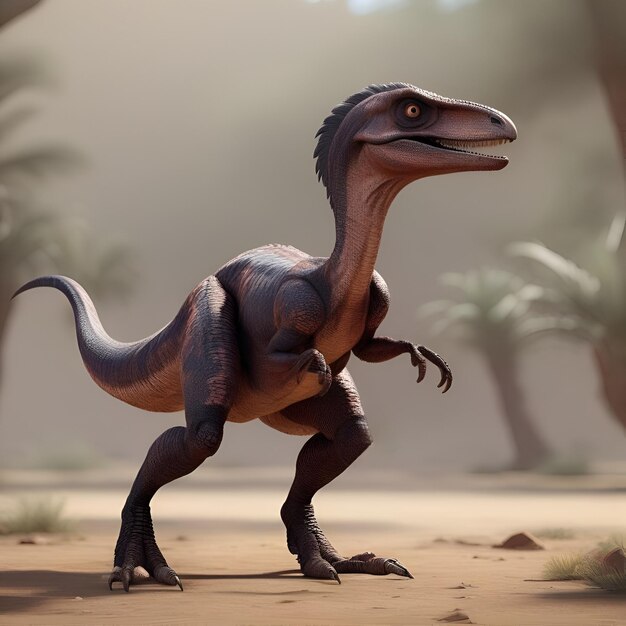 Velociraptor 3D-Rendering