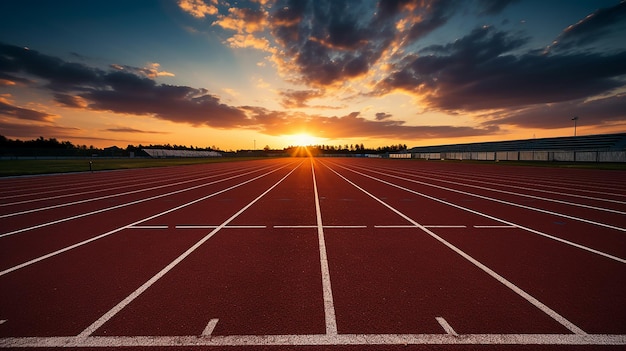 Velocistas rápidos prontos para correr na pista