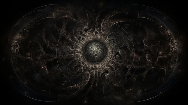 Foto los velos infinitos desvelando el demiurgo de lovecraftian en un multiverso de horror cósmico