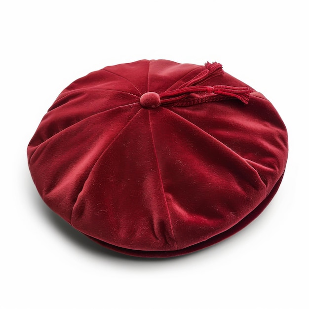 Velour-Beret isoliert