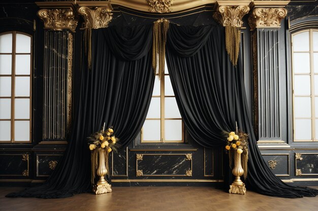 Velvet Charm Opulent Textured Drapery Hintergrund