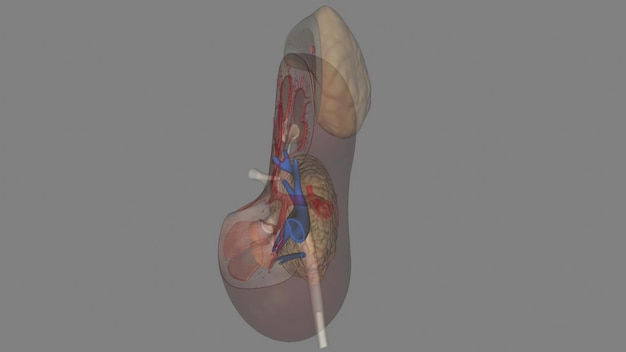 Las venas renales en la circulación renal