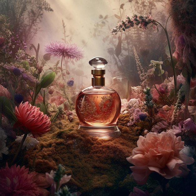 Vencedor de prêmios Chanel análise de fotografia de perfume IA geradora