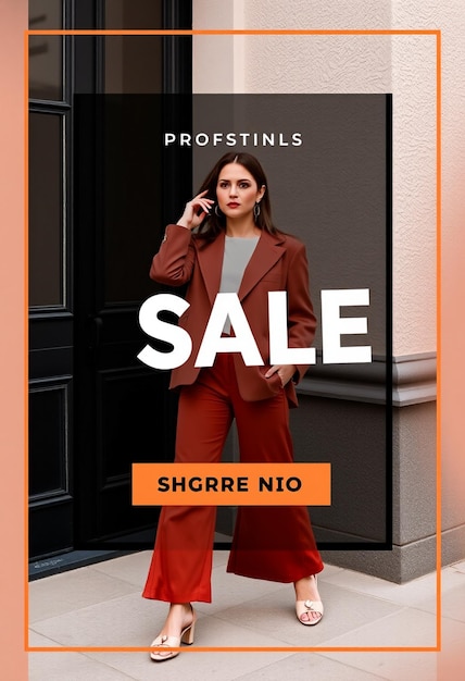 Venda de moda moderna simples modelo de postagem do Instagram Premium