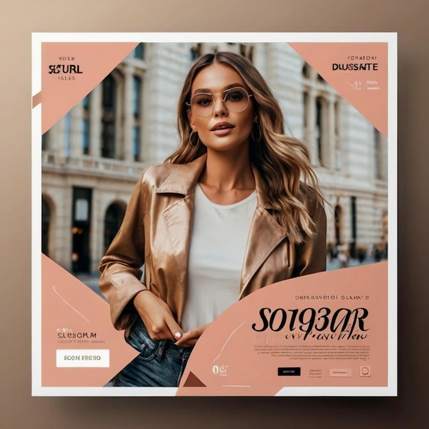 Venda de modelo de postagem de Instagram moderno e simples