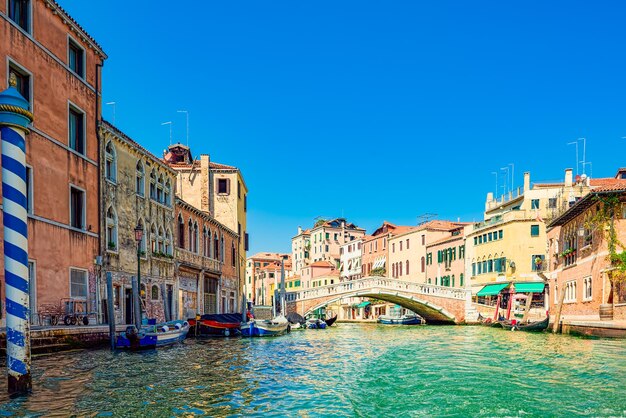 Foto venecia es un lugar hermoso en la tierra.