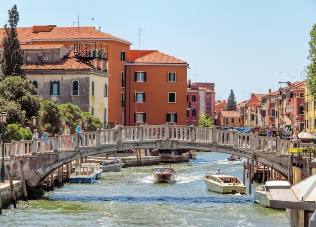 Veneza Belo canal em Veneza