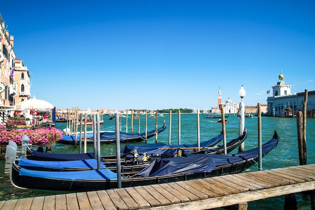 Veneza Itália grande canal em um dia ensolarado