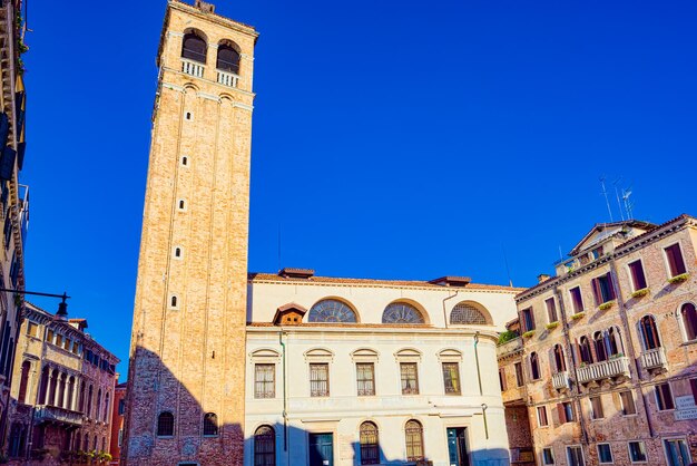 Foto veneza, um lugar lindo na terra.