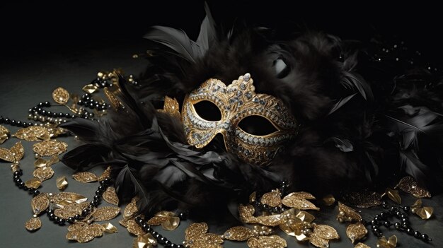 venezianische Maske HD 8K Wallpaper Stock Fotobild