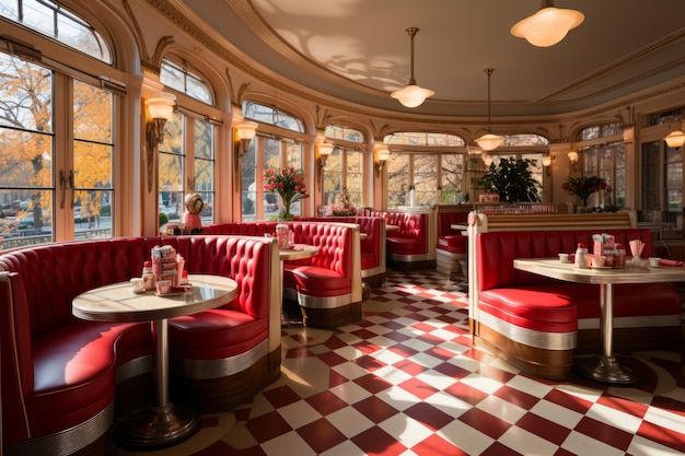 VENICE Italien Juni 2015 Luxus-Vintage-Interieur des berühmten Restaurants auf dem Marktplatz des Heiligen Markus Hochwertiges Foto