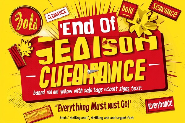 La venta de compensación de fin de temporada todo debe ir