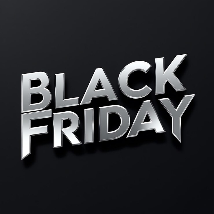 Foto venta de compras viernes texto logotipo gráfico de venta al por menor