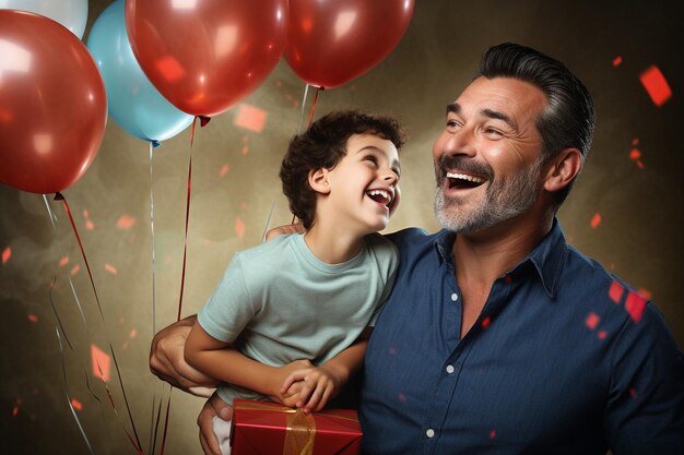 Foto venta horizontal realista para la celebración del día del padre