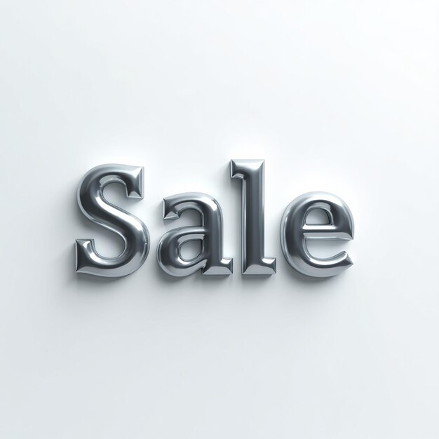 Venta de texto en 3D Render diseño transparente archivo Psd