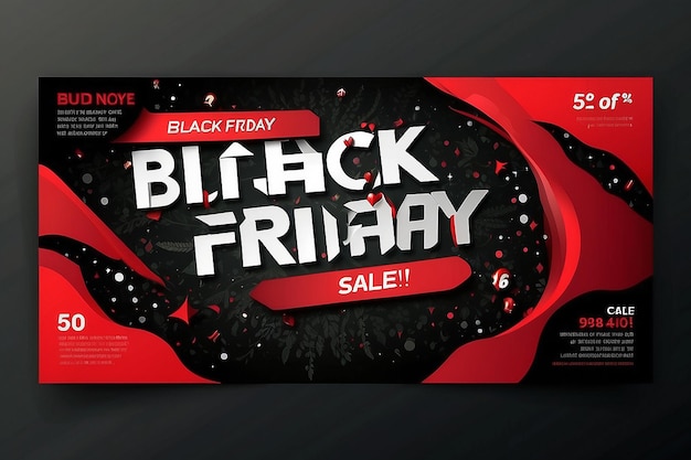 Venta de viernes negro banners horizontales Lugar para el texto web banner social media post web plantilla