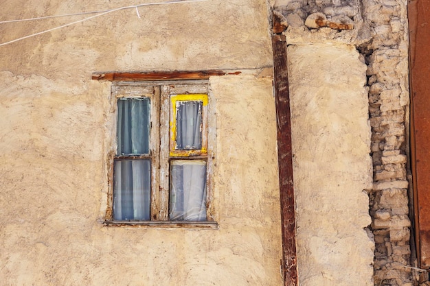 Ventana colorida de la vendimia