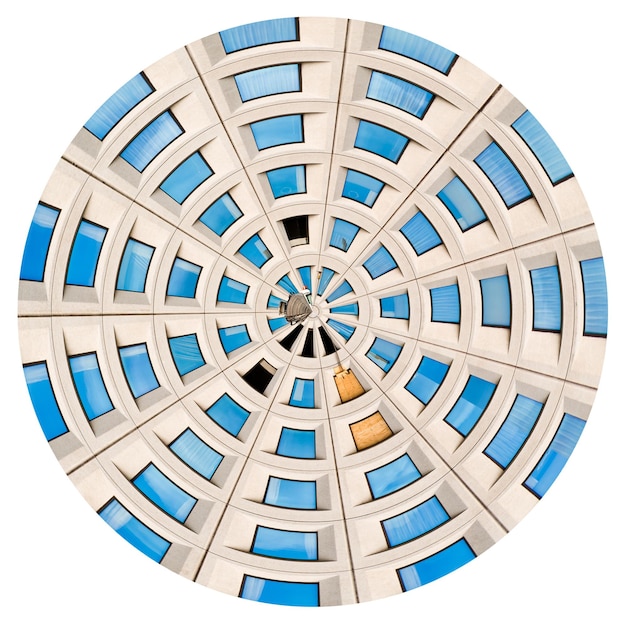 Ventanas de vidrio de edificio de oficinas