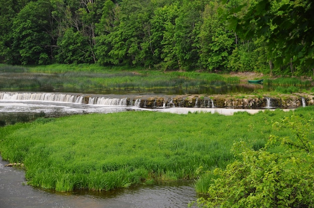 Ventas Rumba Wasserfall am Fluss Venta. Kuldiga, Lettland.