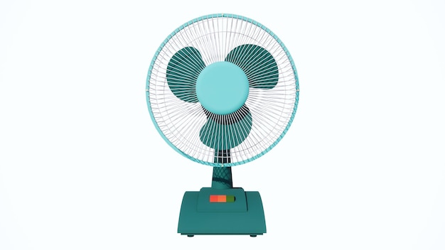 Ventilador de escritorio de color azul