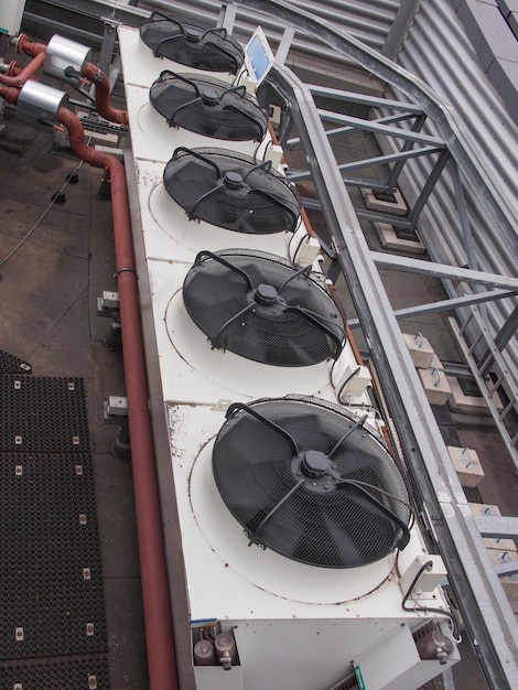 Foto ventiladores de dispositivos hvac