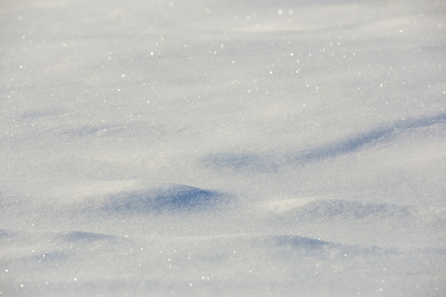 Ventisquero blanco con sombras azules textura de invierno