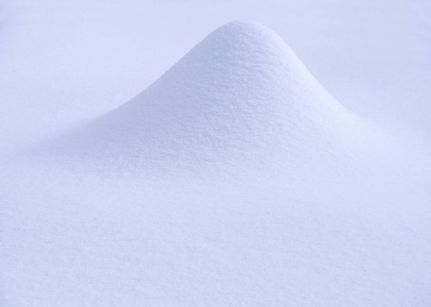 Foto ventisquero y textura de nieve en un día soleado