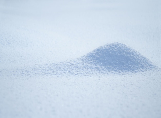 Ventisquero y textura de nieve en un día soleado