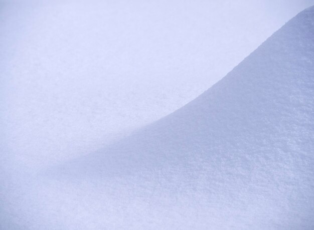 Ventisquero y textura de nieve en un día soleado