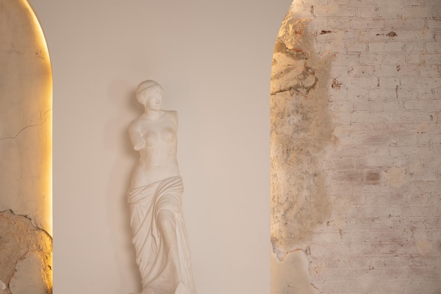 Venus-Statue im antiken Interieur