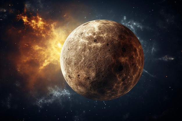 Venusplanet auf Weltraumhintergrund
