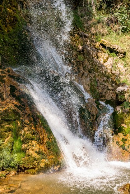 Ver en la cascada Gostilje en la montaña Zlatibor en Serbia