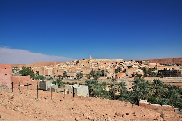 Ver en la ciudad de Ghardaia en el desierto del Sahara de Argelia