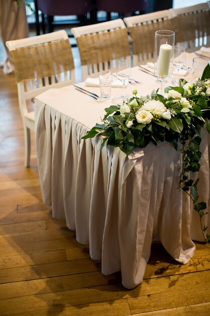 Ver en la decoración de la mesa de boda