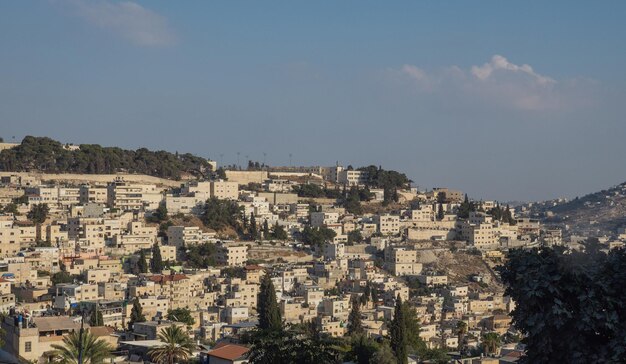 Ver en los puntos de referencia de la Ciudad Vieja de Jerusalén Foto de alta calidad