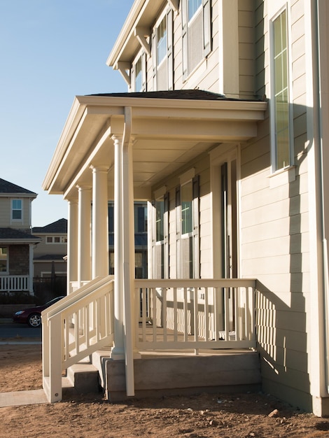 Veranda des neuen Hauses.