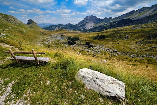 Verano montaña Parque Nacional Durmitor Montenegro Durmitor carretera panorámica Sedlo pass