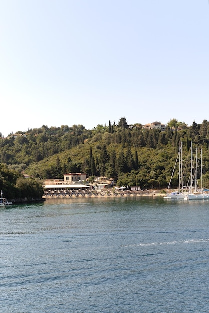 Foto verano en sivota thesprotia grecia islas paxos