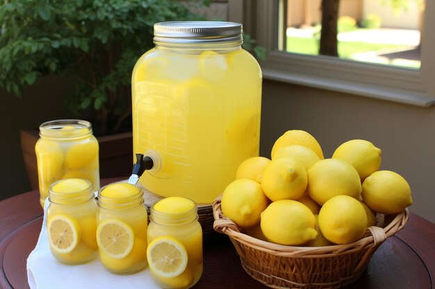 Foto los veranos se apagan bebiendo limonada fría