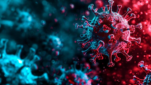 Foto veranschaulichtes virus