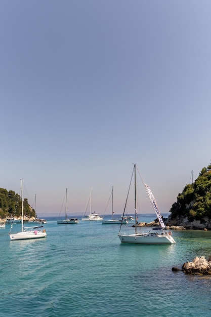 Verão em Sivota Thesprotia Grécia Ilhas Paxos