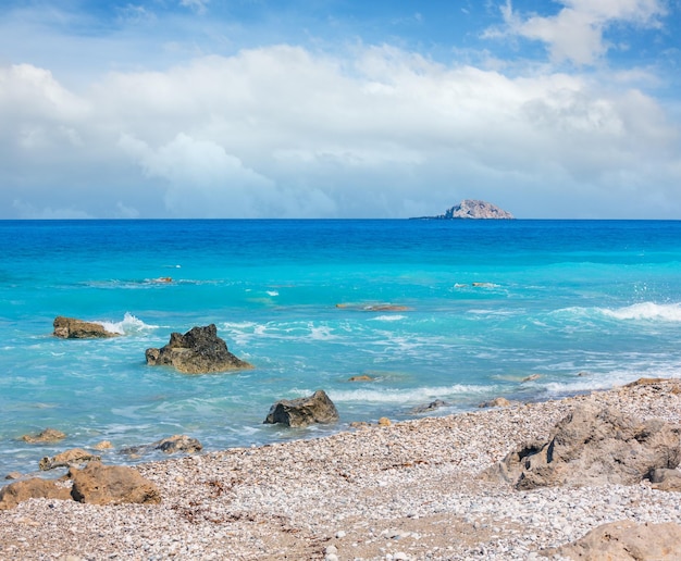 Verão Lefkada costa Grécia