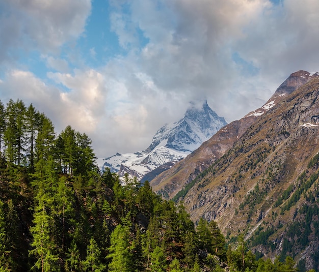 Verão Matterhorn Alpes montanha Suíça