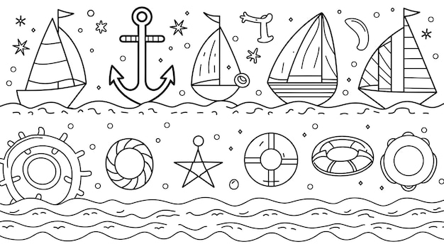 Verão náutico com desenhos elegantes