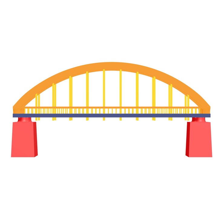 Foto verbindungsstruktur der brücke