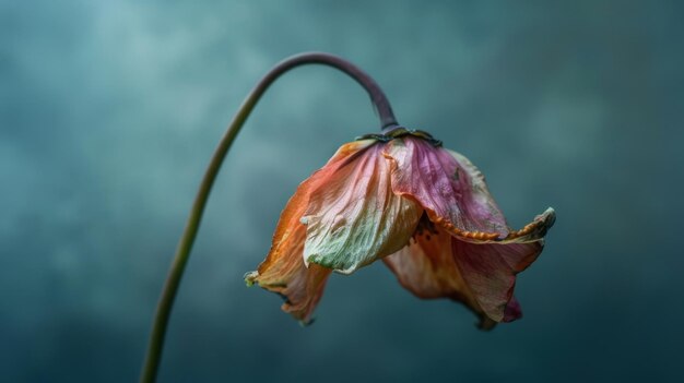 Foto verblassende blumen in nahaufnahme