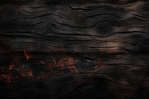 Verbrannter Holzstrukturhintergrund