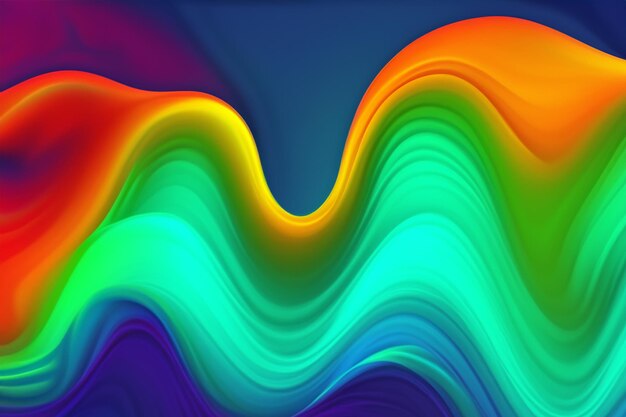 El verdadero fondo de ondas fluidas de color