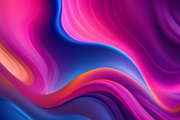 El verdadero fondo de ondas fluidas de color