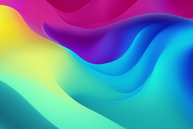 El verdadero fondo de ondas fluidas de color